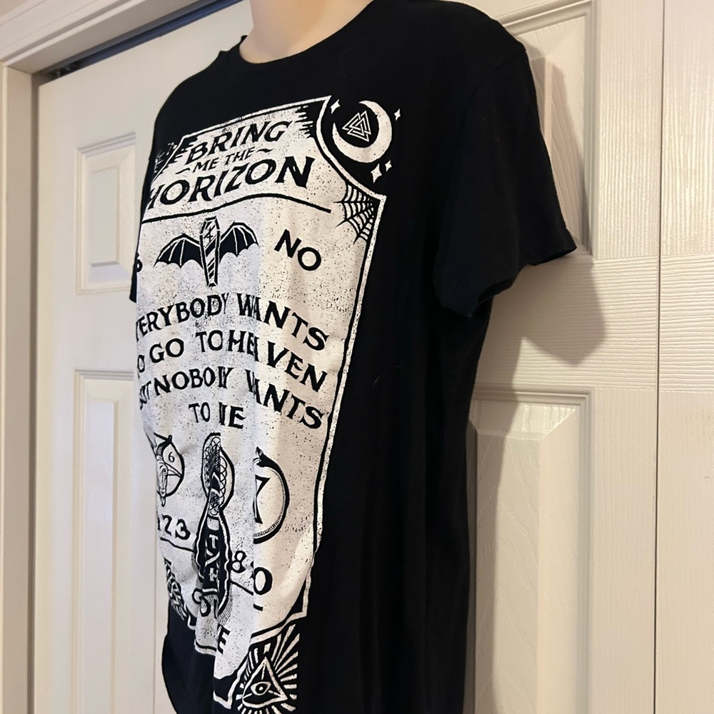 2010s Bring Me The Horizon Black Graphic T-Shirt - Picture 2 of 4